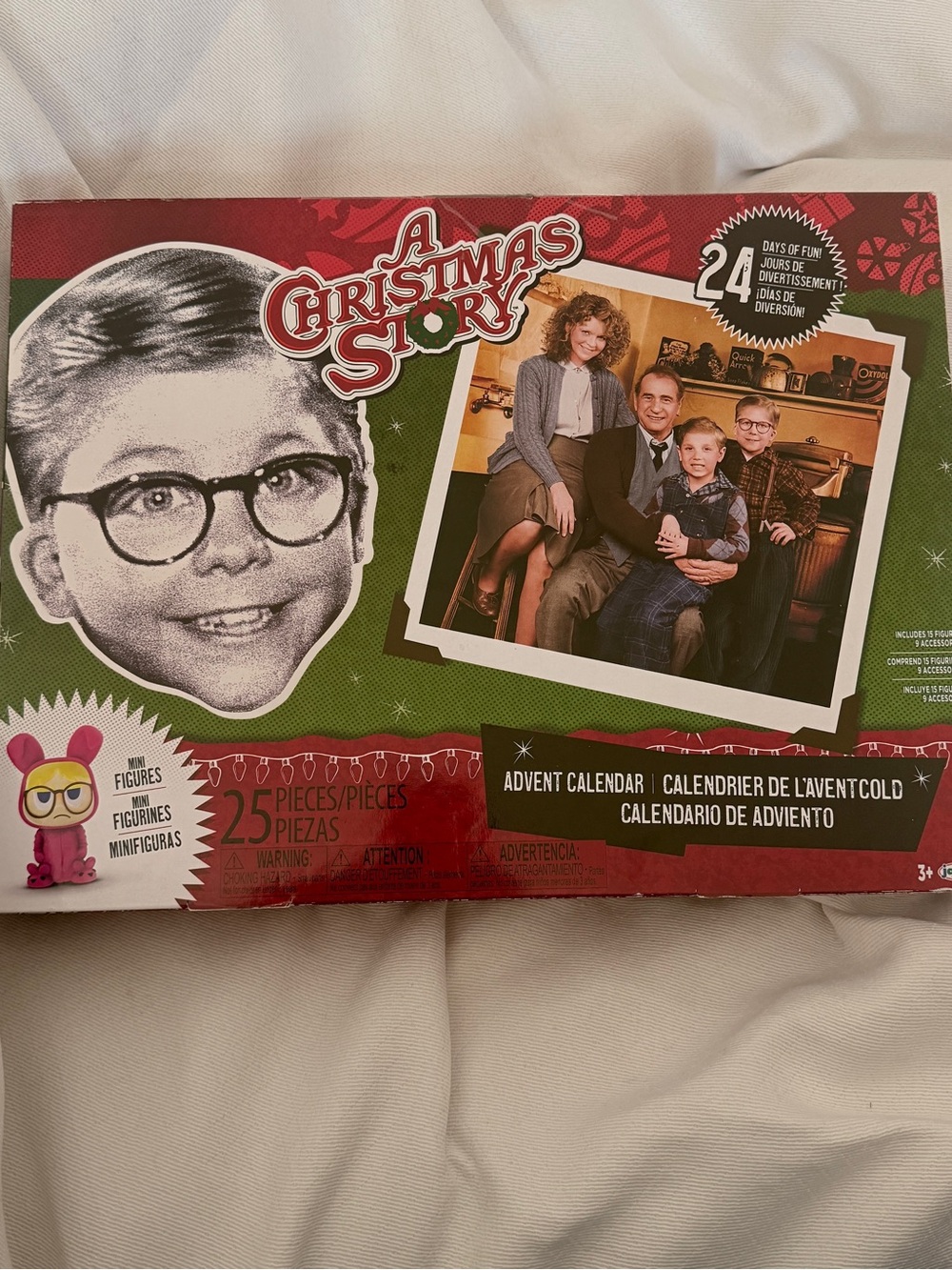 Complete 25-piece 'A Christmas Story' Advent Calendar by Jakks Pacific